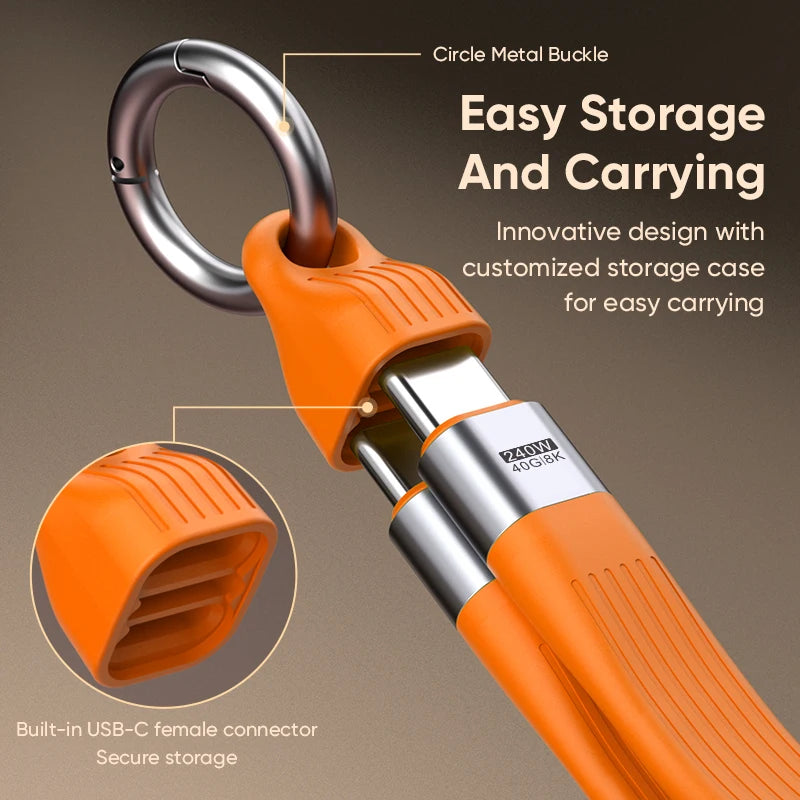 Cable llavero USB4 de 240W